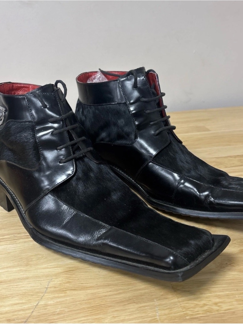 zota leather horse hair shoe sz 13